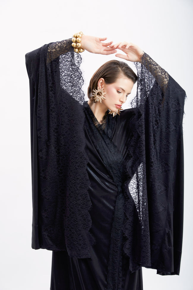 SHAHRAZAD LACE KIMONO